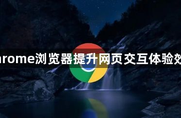 Chrome浏览器提升网页交互体验效率1
