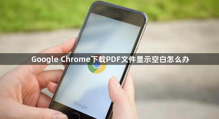 Google Chrome下载PDF文件显示空白怎么办1