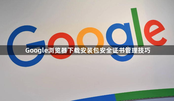 Google浏览器下载安装包安全证书管理技巧1