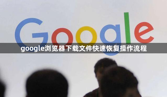 google浏览器下载文件快速恢复操作流程1
