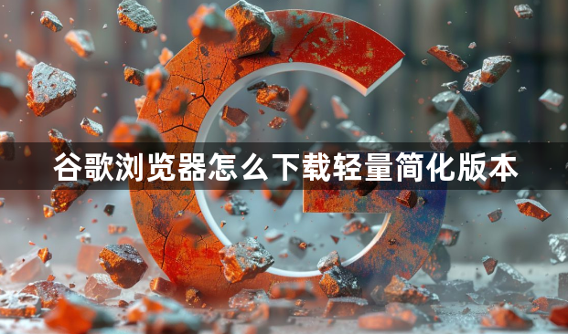 谷歌浏览器怎么下载轻量简化版本1