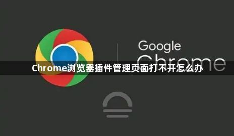 Chrome浏览器插件管理页面打不开怎么办1