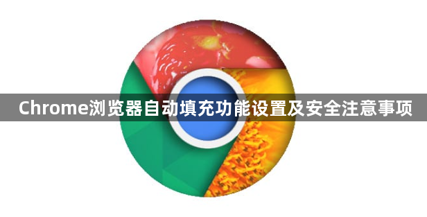 Chrome浏览器自动填充功能设置及安全注意事项1
