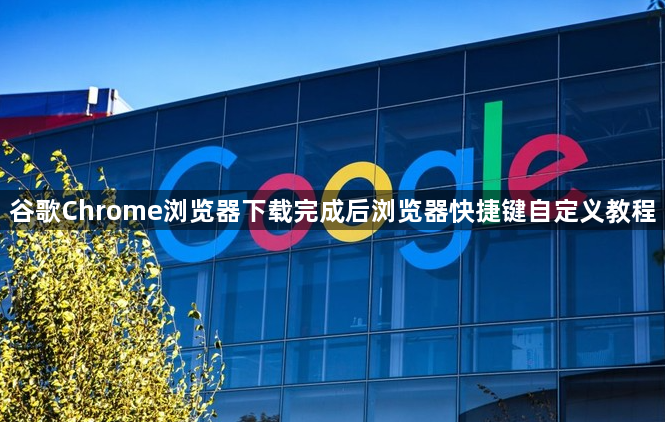 谷歌Chrome浏览器下载完成后浏览器快捷键自定义教程1