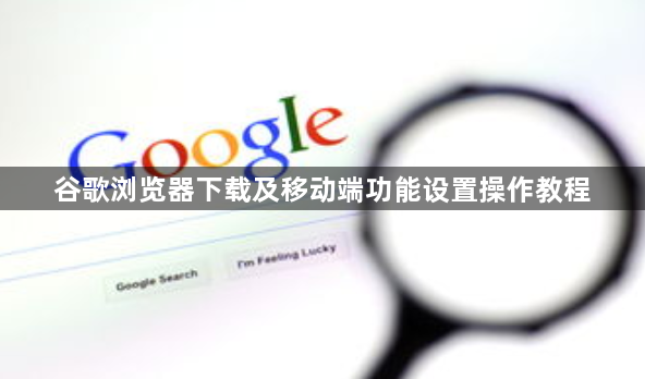 谷歌浏览器下载及移动端功能设置操作教程1
