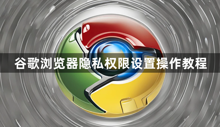 谷歌浏览器隐私权限设置操作教程1