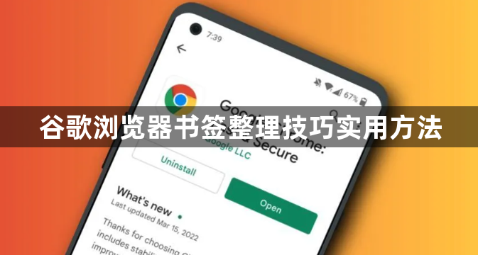 谷歌浏览器书签整理技巧实用方法1