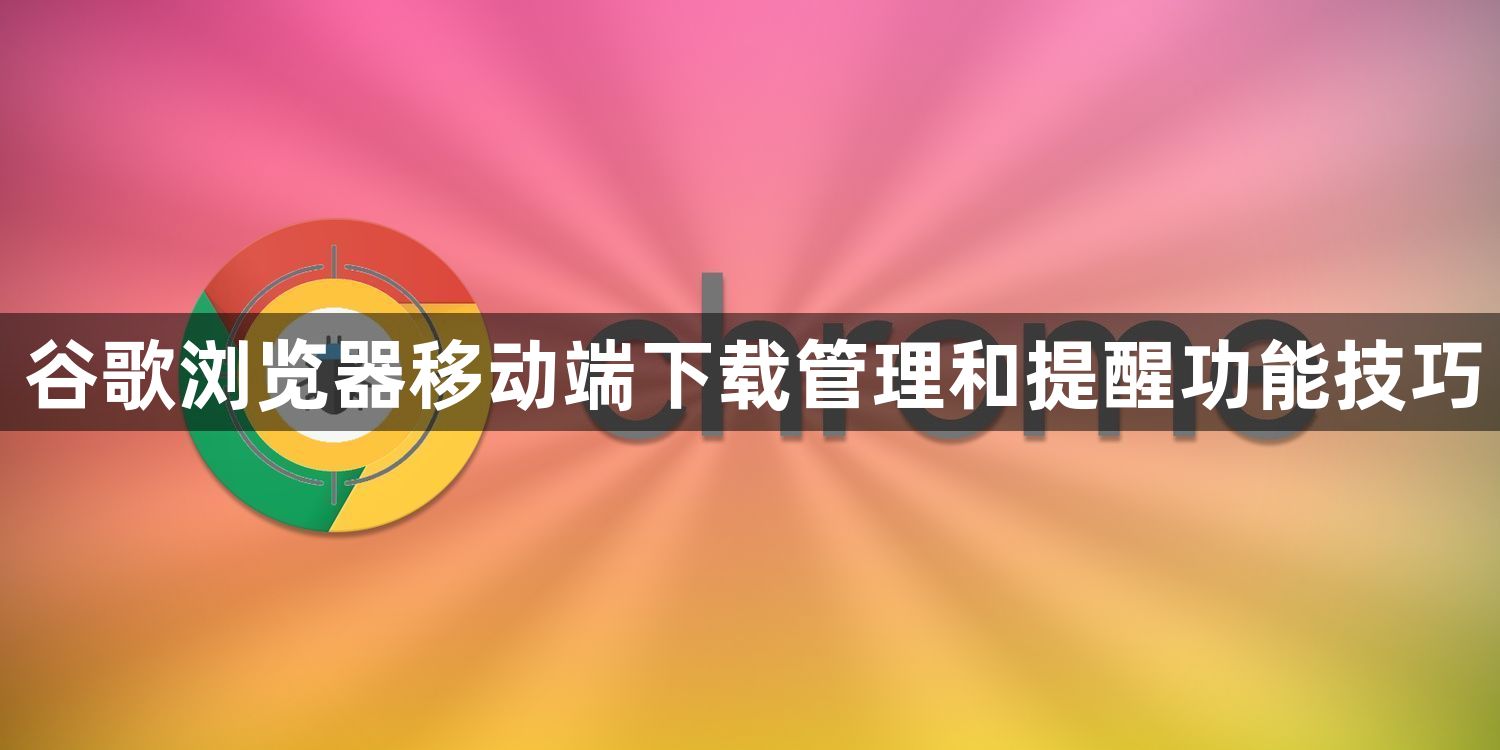 谷歌浏览器移动端下载管理和提醒功能技巧1