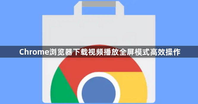 Chrome浏览器下载视频播放全屏模式高效操作1