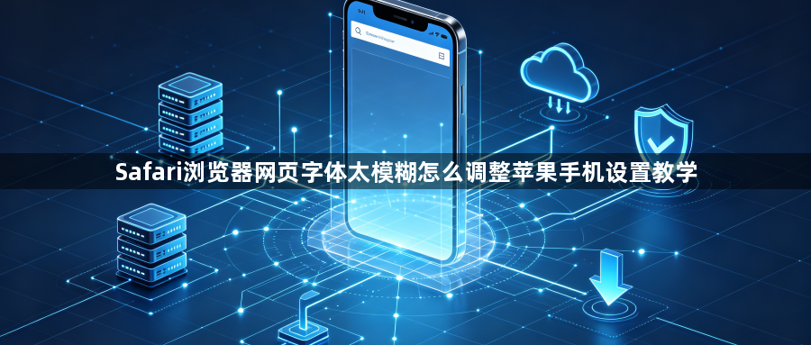 Safari浏览器网页字体太模糊怎么调整苹果手机设置教学1