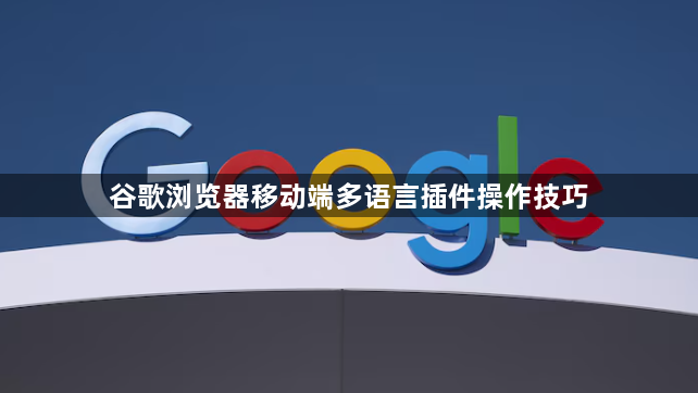 谷歌浏览器移动端多语言插件操作技巧1