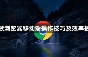 谷歌浏览器移动端操作技巧及效率提升1