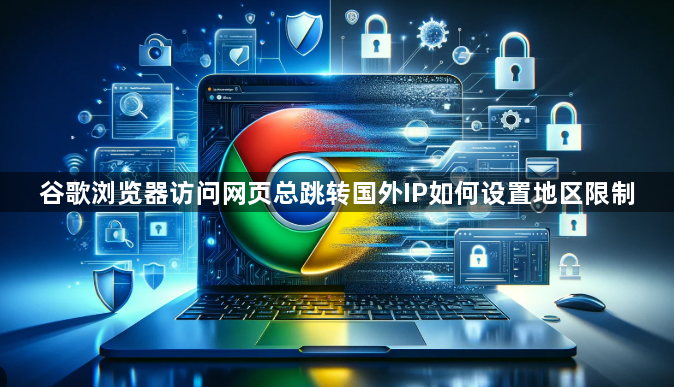 谷歌浏览器访问网页总跳转国外IP如何设置地区限制1
