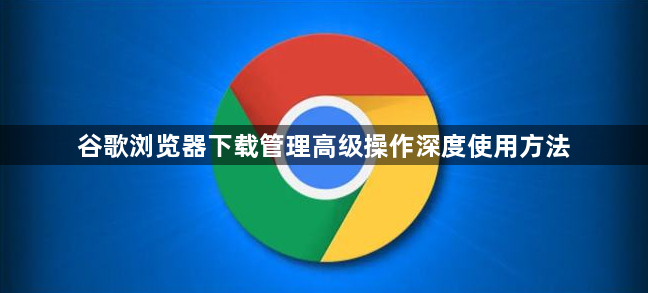 谷歌浏览器下载管理高级操作深度使用方法1