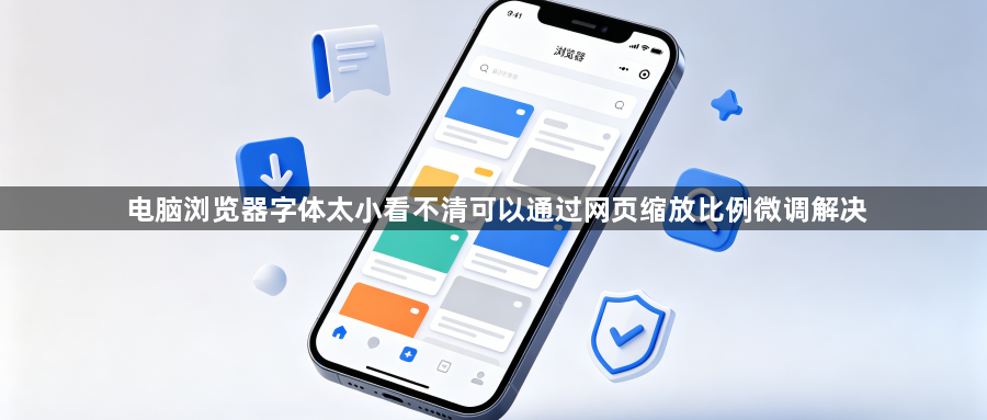 电脑浏览器字体太小看不清可以通过网页缩放比例微调解决1