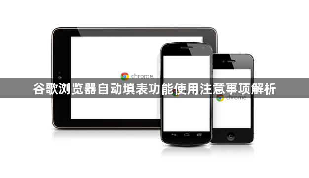 谷歌浏览器自动填表功能使用注意事项解析1
