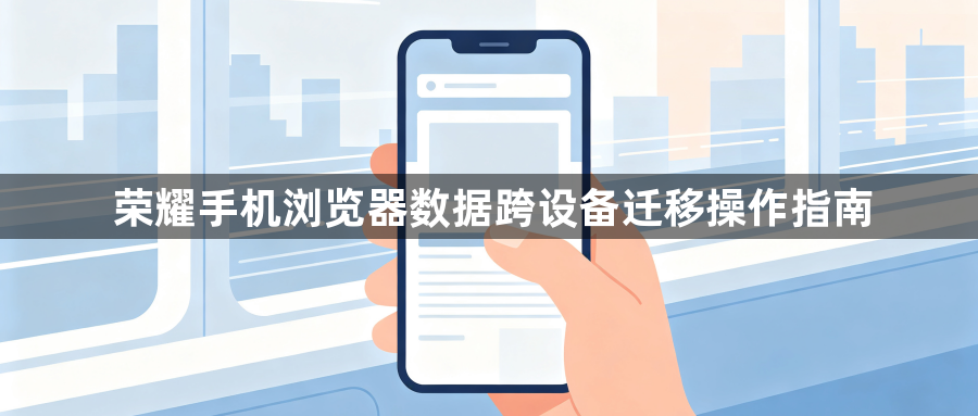 荣耀手机浏览器数据跨设备迁移操作指南1