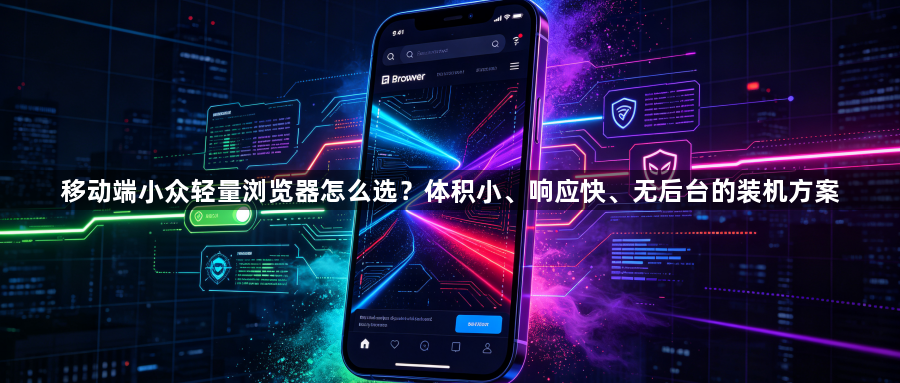 移动端小众轻量浏览器怎么选？体积小、响应快、无后台的装机方案1