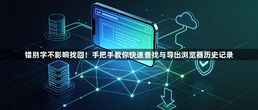 错别字不影响找回！手把手教你快速查找与导出浏览器历史记录1
