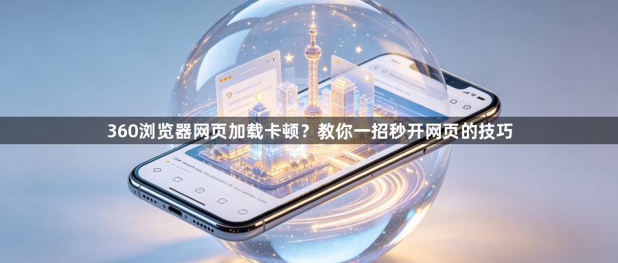 360浏览器网页加载卡顿？教你一招秒开网页的技巧1