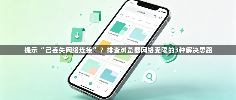 提示“已丢失网络连接”?排查浏览器网络受限的3种解决思路1