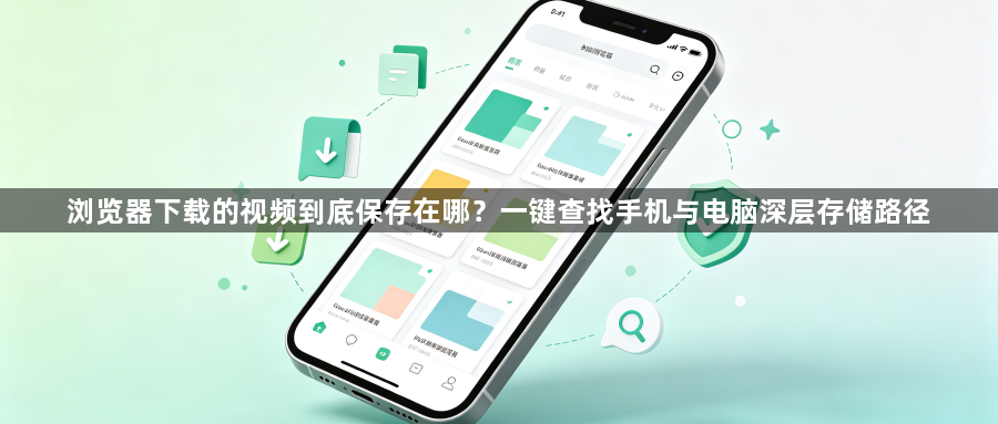 浏览器下载的视频到底保存在哪?一键查找手机与电脑深层存储路径1