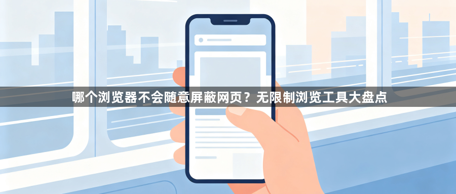 哪个浏览器不会随意屏蔽网页？无限制浏览工具大盘点1