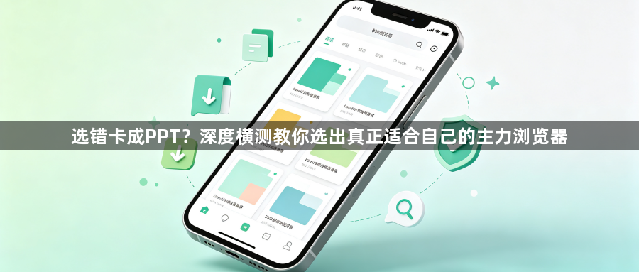 选错卡成PPT？深度横测教你选出真正适合自己的主力浏览器1