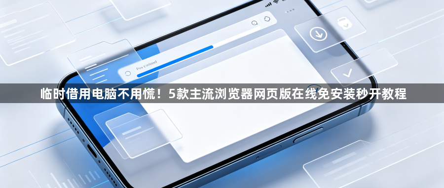 临时借用电脑不用慌！5款主流浏览器网页版在线免安装秒开教程1