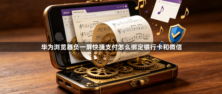华为浏览器负一屏快捷支付怎么绑定银行卡和微信1