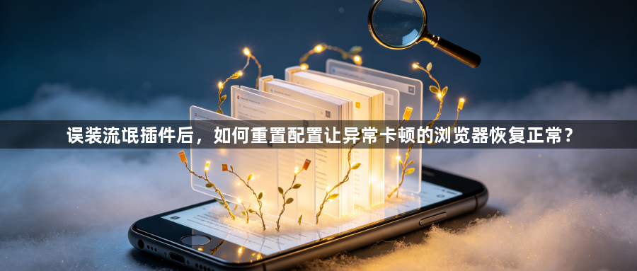 误装流氓插件后，如何重置配置让异常卡顿的浏览器恢复正常？1