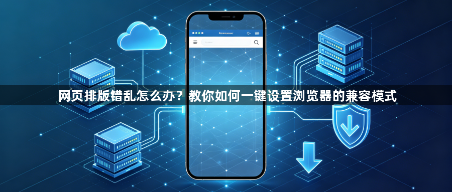 网页排版错乱怎么办？教你如何一键设置浏览器的兼容模式1