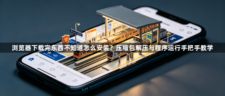 浏览器下载完东西不知道怎么安装？压缩包解压与程序运行手把手教学1