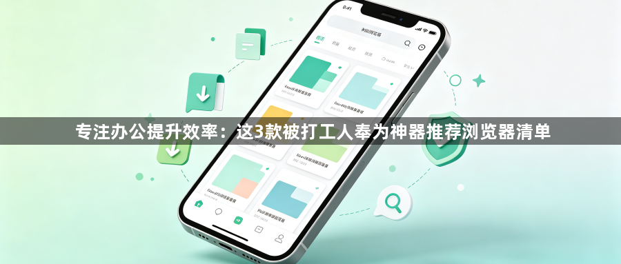 专注办公提升效率：这3款被打工人奉为神器推荐浏览器清单1